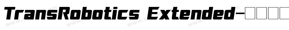 TransRobotics Extended字体转换